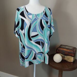 Alexa Rae Top Size 3X Multi-color